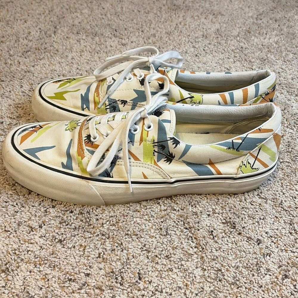 VANS Era SF Island Beach Print Sneakers Men’s Size 11.5 Canvas Lace-Up Surf Skat - Picture 4 of 10